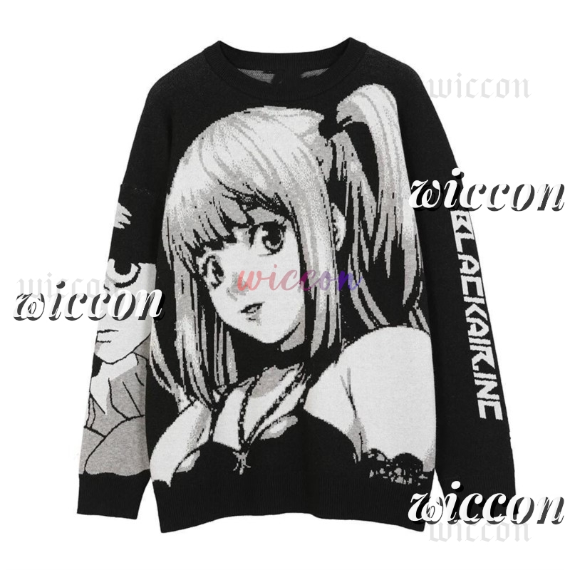 Hoodie Women Oversized - เสื้อฮู้ดคอสเพลย์มิสะ อามาเนะ จากอนิเมะเรื่องเดธแอนด์โน้ต สไตล์ฮาราจูกุ โอเวอร์ไซส์ สำหรับผู้หญิง