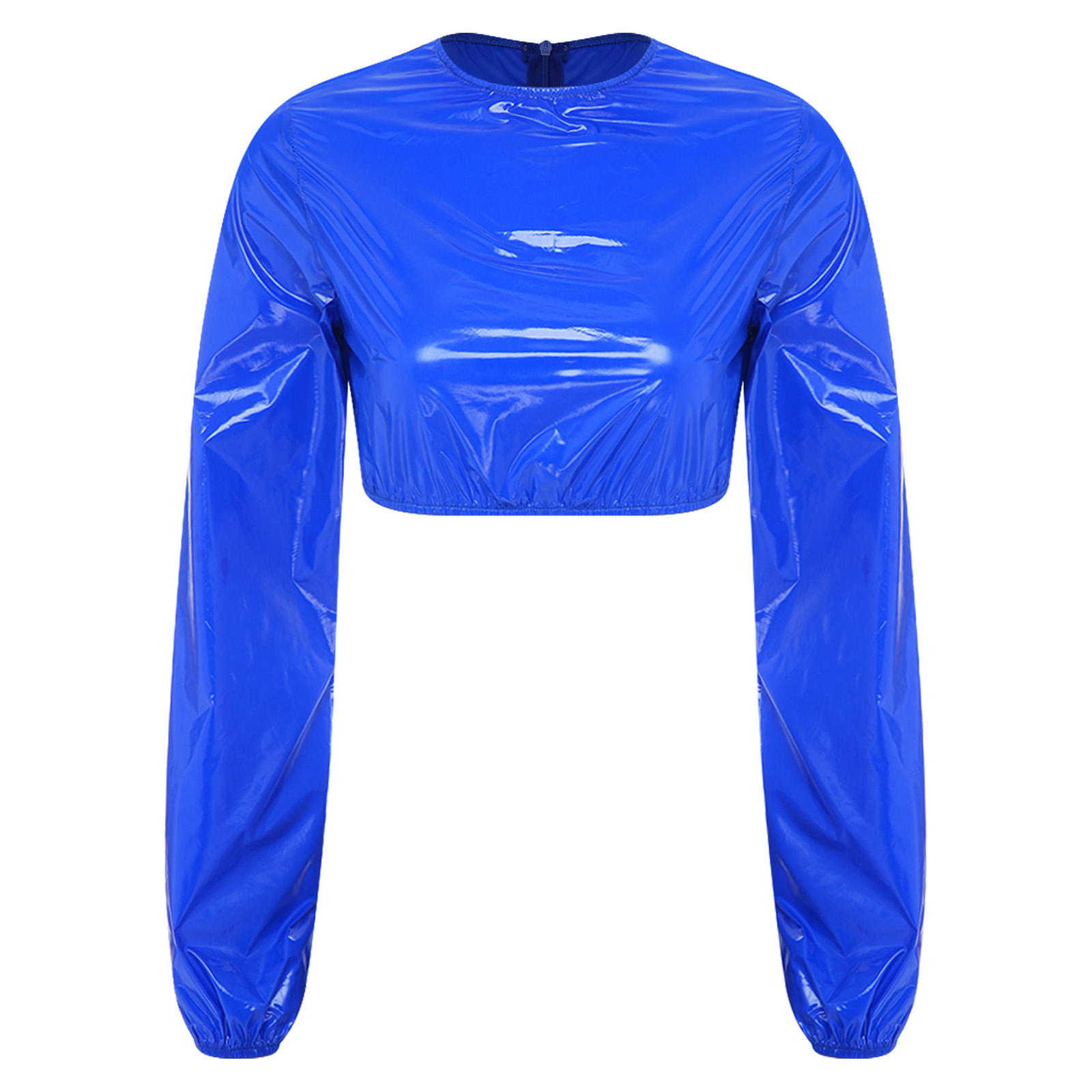 Women'S Fashion Raincoat - เสื้อกันฝนแฟชั่นผู้หญิงสำหรับกิจกรรมกลางแจ้ง เสื้อครอปท็อปแบบมันเงา เสื้อยืดแขนยาว เสื้อครอปท็อปแบบสเวตเตอร์ เสื้อกันฝนสำหรับใส่ไปเที่ยวกลางคืน
