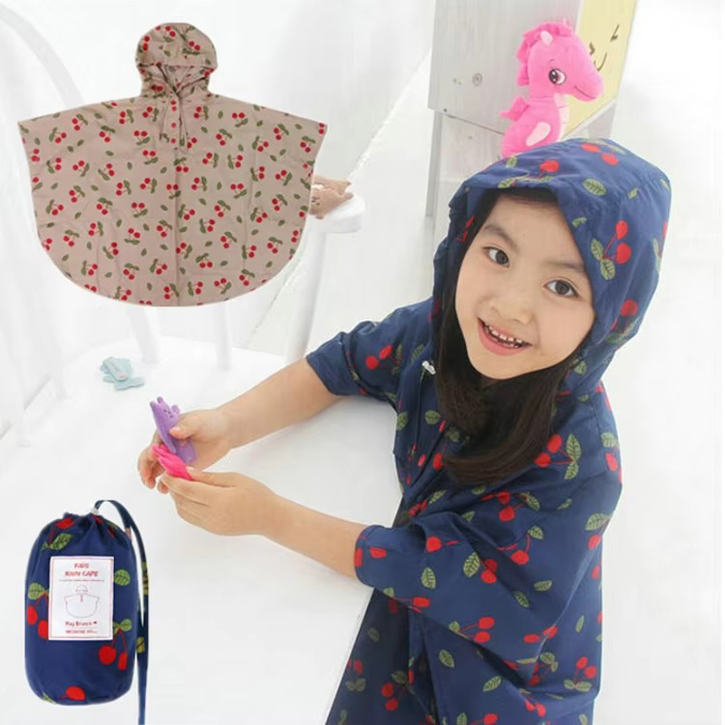 Women'S Fashion Raincoat - เสื้อกันฝนเด็กและผู้ใหญ่แบบพอนโช แฟชั่นน่ารักสำหรับผู้หญิง เสื้อกันฝนกันน้ำสำหรับเด็ก