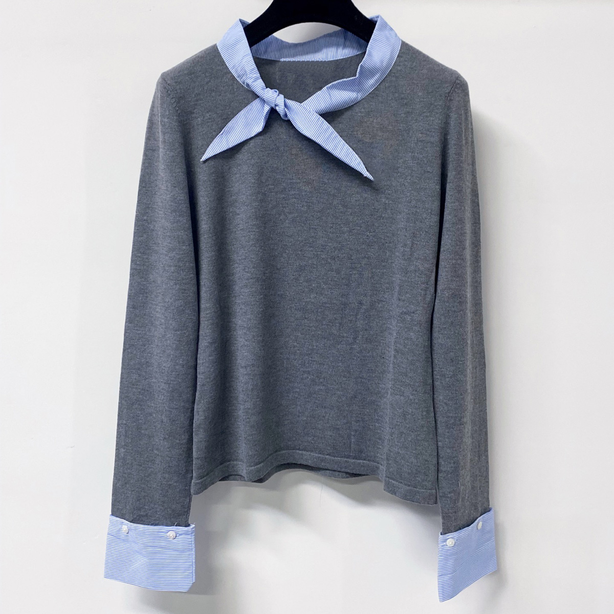 เสื้อถักคอผูกสำหรับผู้หญิงคุณภ - Women Top Fashion บทวิจารณ์และราคา