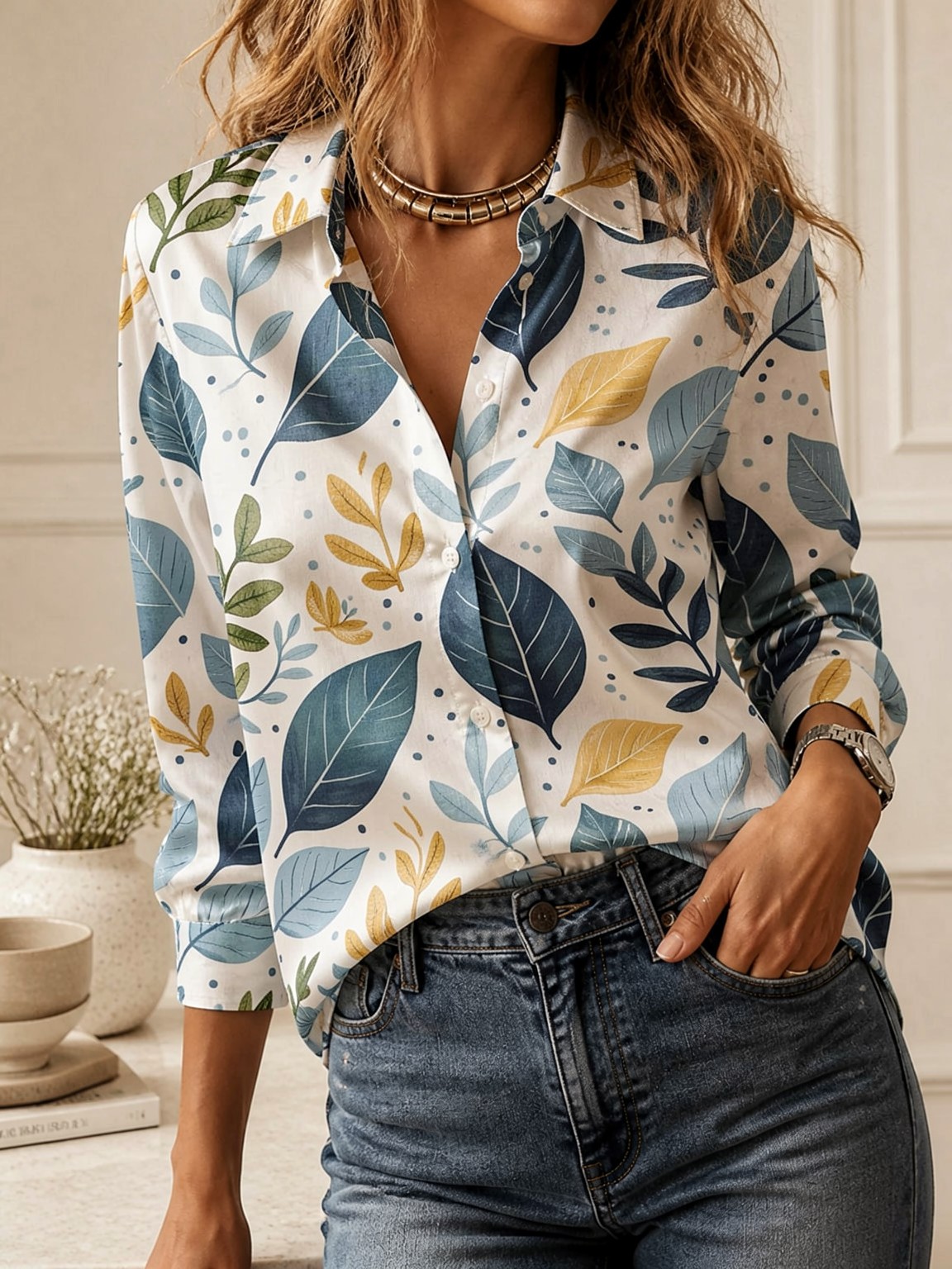 2026 เสื้อเชิ้ตคอปกทรงหลวมทันส - Women Top Fashion บทวิจารณ์และราคา