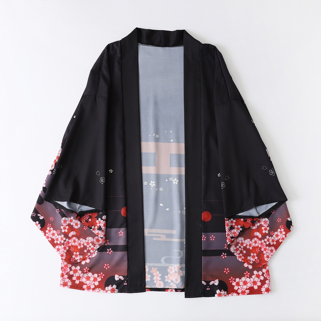 เสื้อคลุมแฟชั่นลายจิ้งจอกสำหรั - Kimono Cardigan Women บทวิจารณ์และราคา