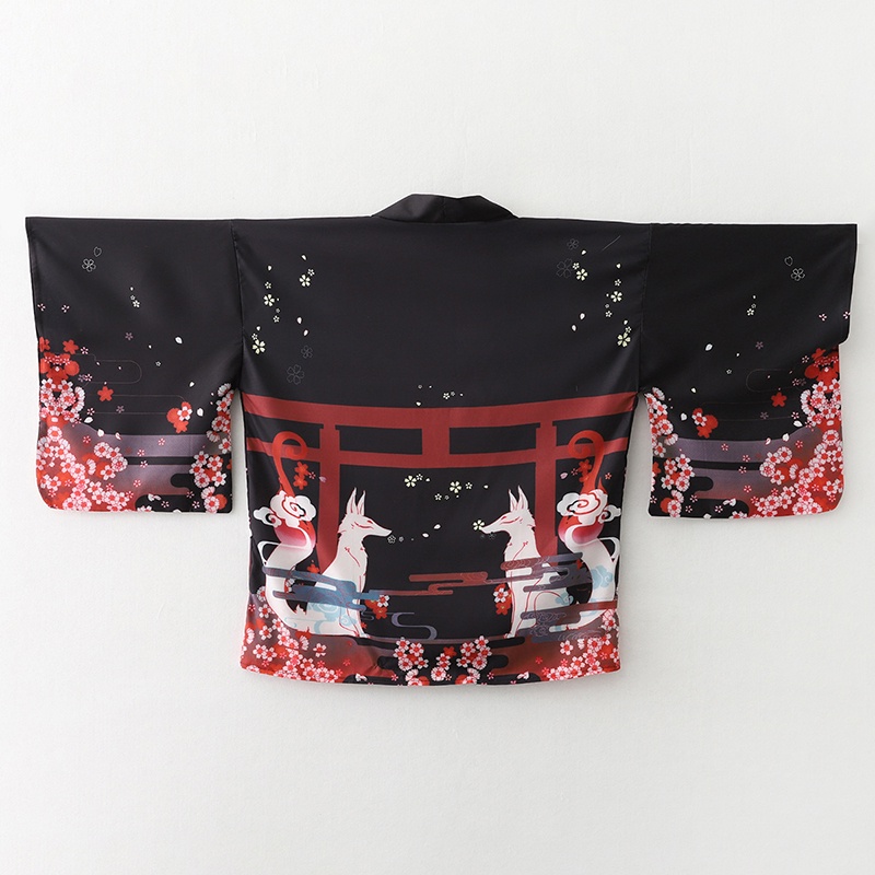 เสื้อคลุมแฟชั่นลายจิ้งจอกสำหรั - Kimono Cardigan Women บทวิจารณ์และราคา