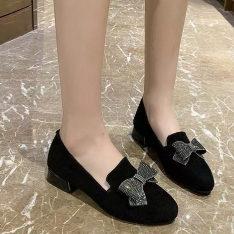 รองเท้าส้นเตี้ยแบบผูกโบว์แฟชั่ - Women'S Fashion Loafers บทวิจารณ์และราคา