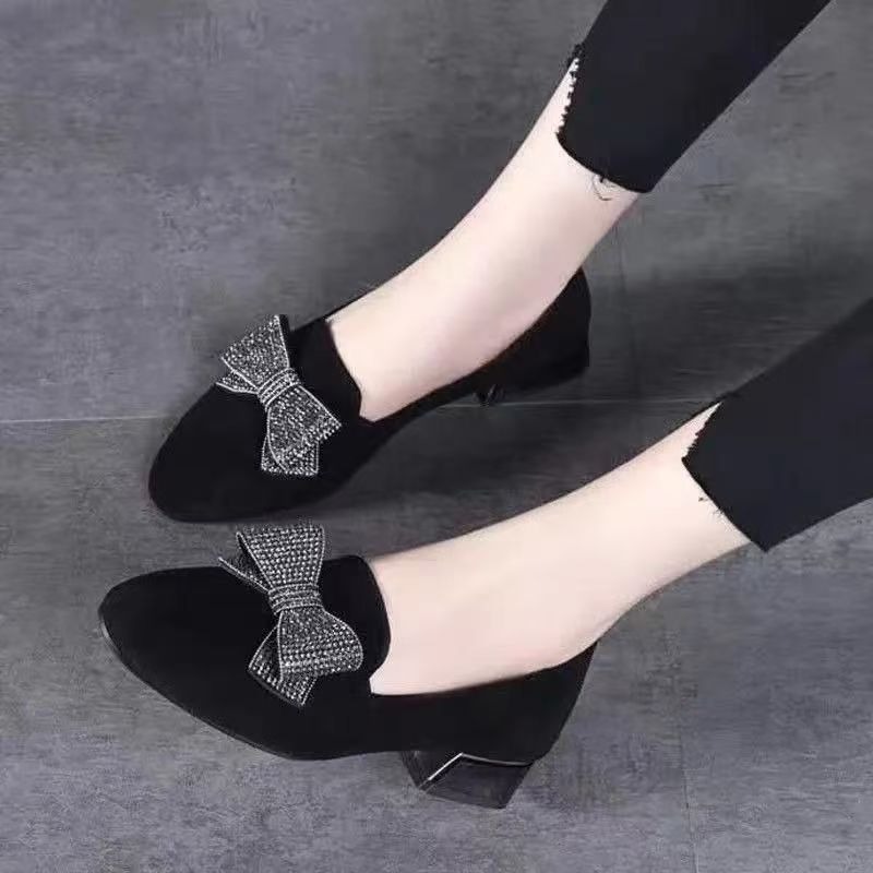 รองเท้าส้นเตี้ยแบบผูกโบว์แฟชั่ - Women'S Fashion Loafers บทวิจารณ์และราคา
