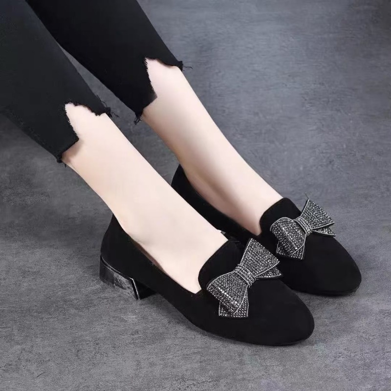 รองเท้าส้นเตี้ยแบบผูกโบว์แฟชั่ - Women'S Fashion Loafers บทวิจารณ์และราคา