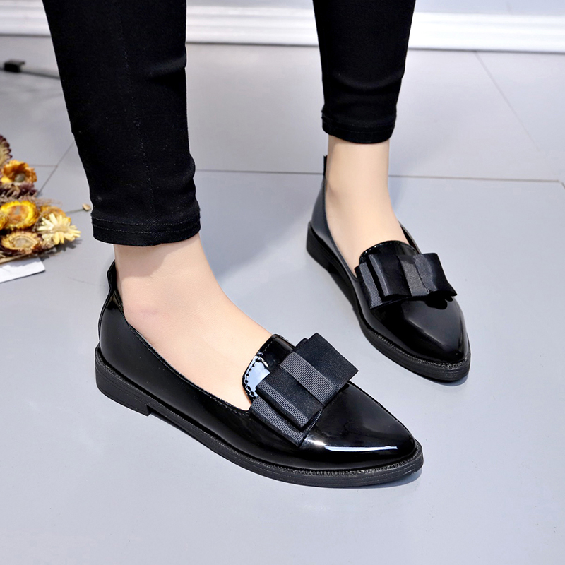รองเท้าส้นเตี้ยหนังแก้วสีดำ/สี - Women'S Fashion Loafers บทวิจารณ์และราคา