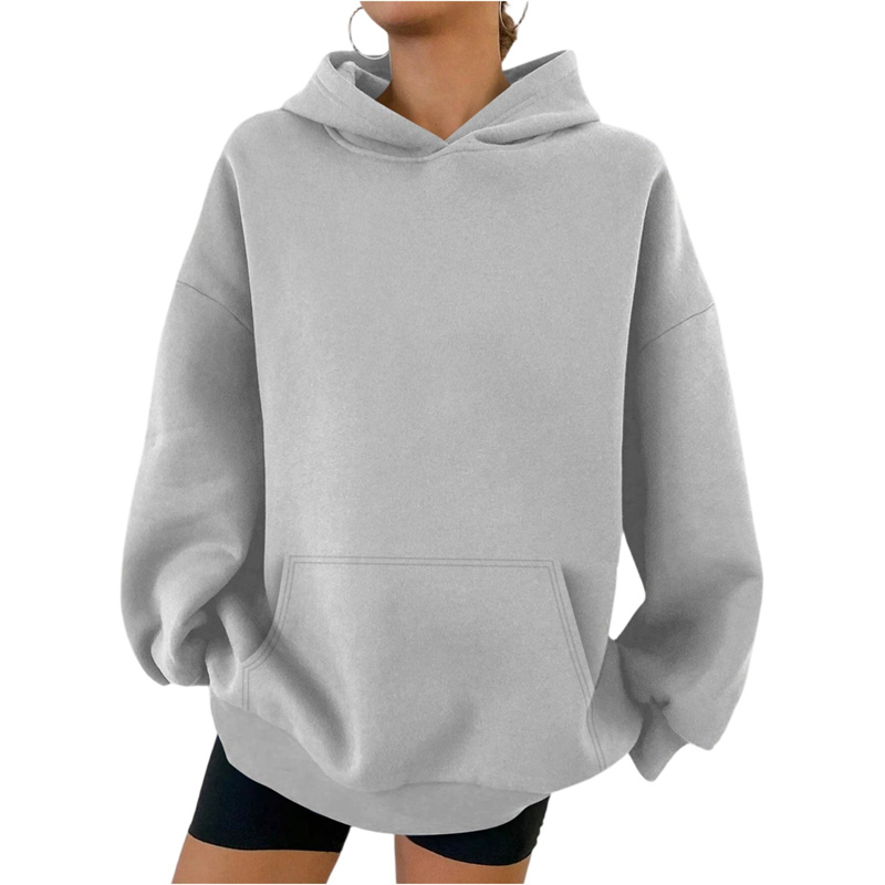 เสื้อฮู้ดดี้ลำลองผู้ชายผู้หญิง - Hoodie Women Oversized บทวิจารณ์และราคา