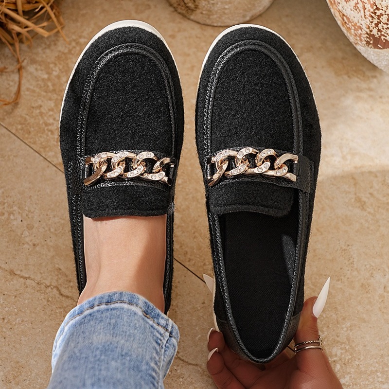 รองเท้าโลฟเฟอร์ผู้หญิงทรงหัวมน - Women'S Fashion Loafers บทวิจารณ์และราคา