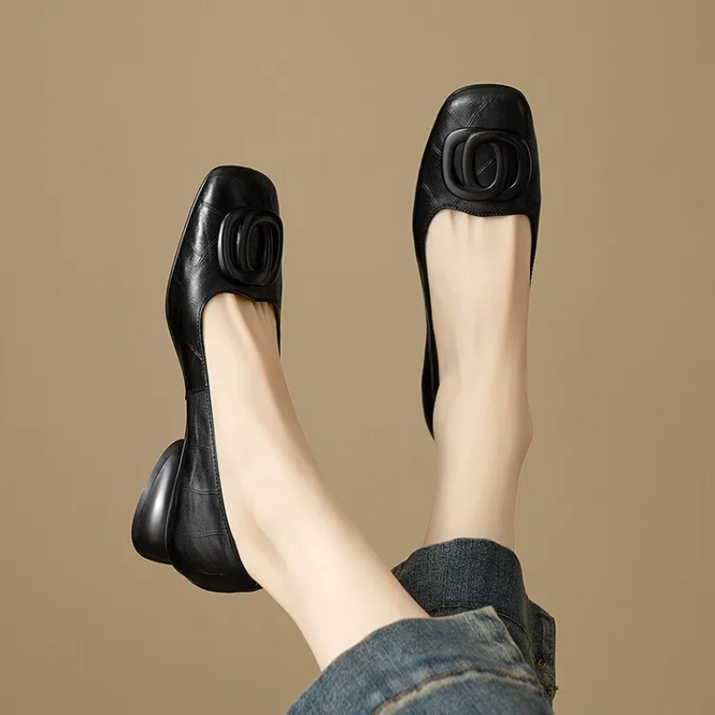 รองเท้าส้นสูงสไตล์ฝรั่งเศสสำหร - Women'S Fashion Loafers บทวิจารณ์และราคา
