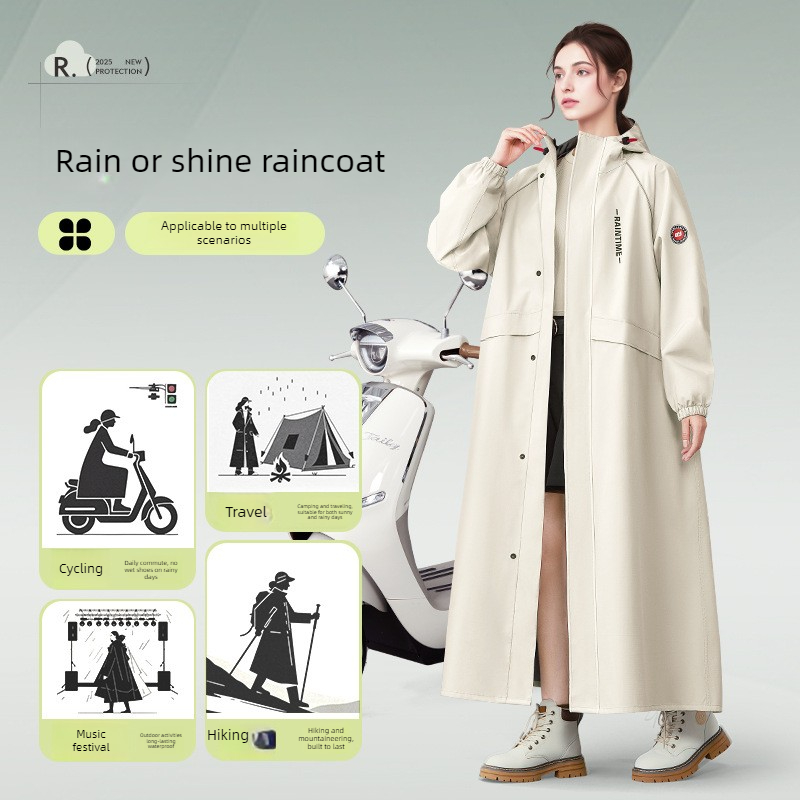 เสื้อกันฝนแบบยาวคลุมทั้งตัว กั - Women'S Fashion Raincoat บทวิจารณ์และราคา