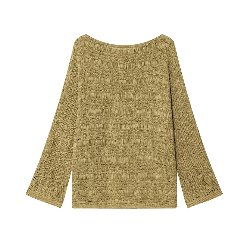 เสื้อสเวตเตอร์ถักคอเรือสไตล์วิ - Women Top Fashion บทวิจารณ์และราคา