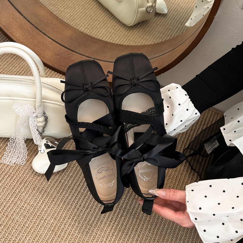 รองเท้าบัลเล่ต์แบบผูกเชือก สไต - Women'S Fashion Loafers บทวิจารณ์และราคา