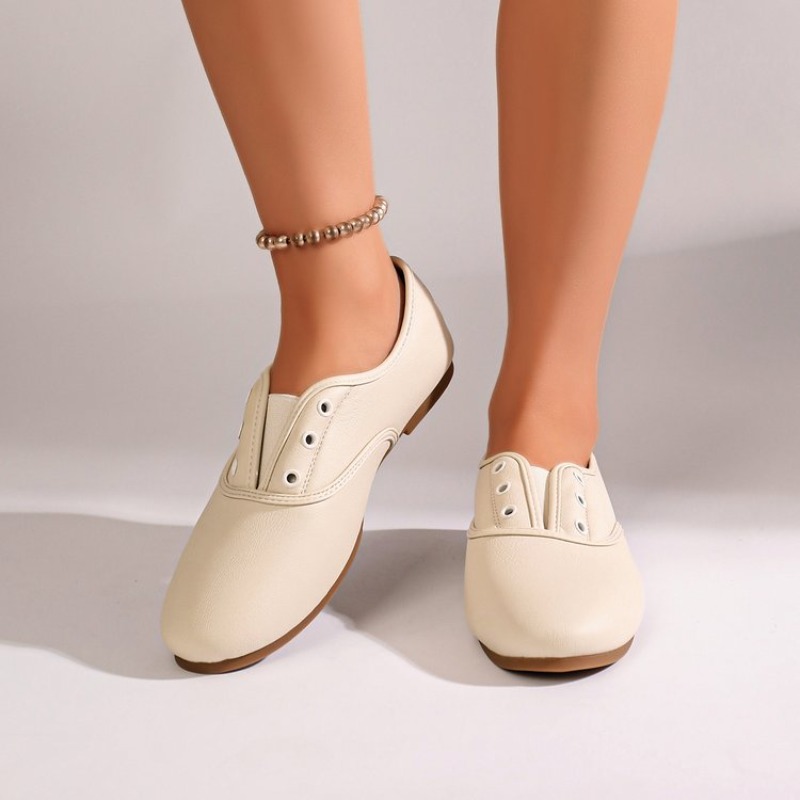 รองเท้าส้นเตี้ยทรงกลมสีพื้นสไต - Women Fashion Heels บทวิจารณ์และราคา