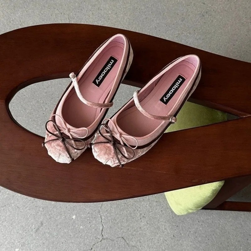 รองเท้าบัลเล่ต์ทรงกลมพื้นเรียบ - Women'S Fashion Loafers บทวิจารณ์และราคา