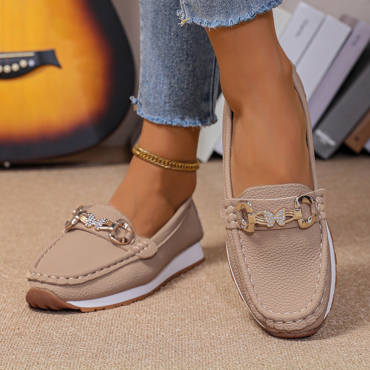 รองเท้าผู้หญิงแบบสวม รุ่นใหม่  - Women'S Fashion Loafers บทวิจารณ์และราคา