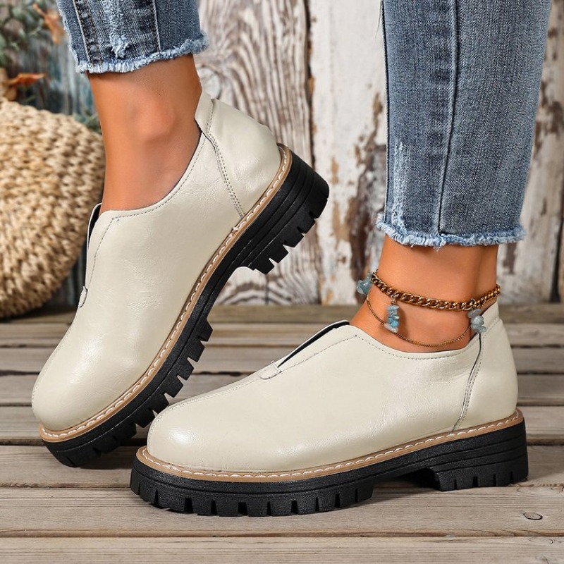 รองเท้าผู้หญิงสไตล์อังกฤษย้อนย - Women'S Fashion Loafers บทวิจารณ์และราคา