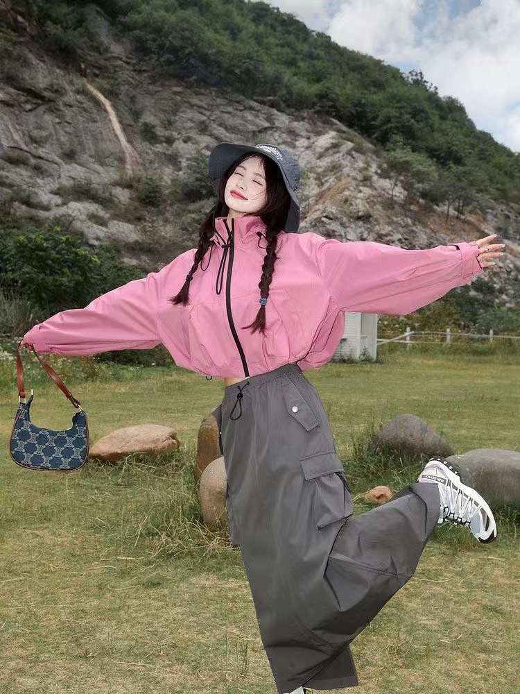 เสื้อโค้ทกันฝนผู้หญิงแบบลำลอง  - Women'S Fashion Raincoat บทวิจารณ์และราคา