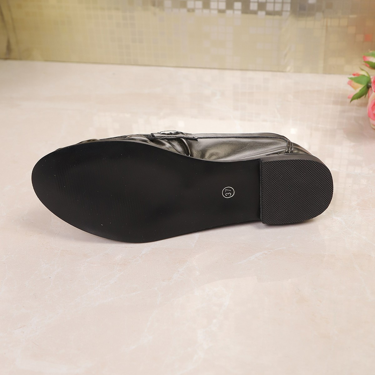 รองเท้าแฟลตสไตล์อังกฤษสีดำสำหร - Women'S Fashion Loafers บทวิจารณ์และราคา