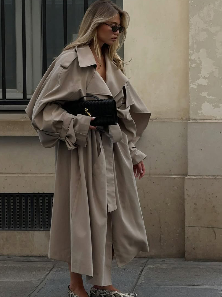 เสื้อโค้ทเทรนช์คอปกแข็งแบบผูกเ - Women'S Fashion Raincoat บทวิจารณ์และราคา