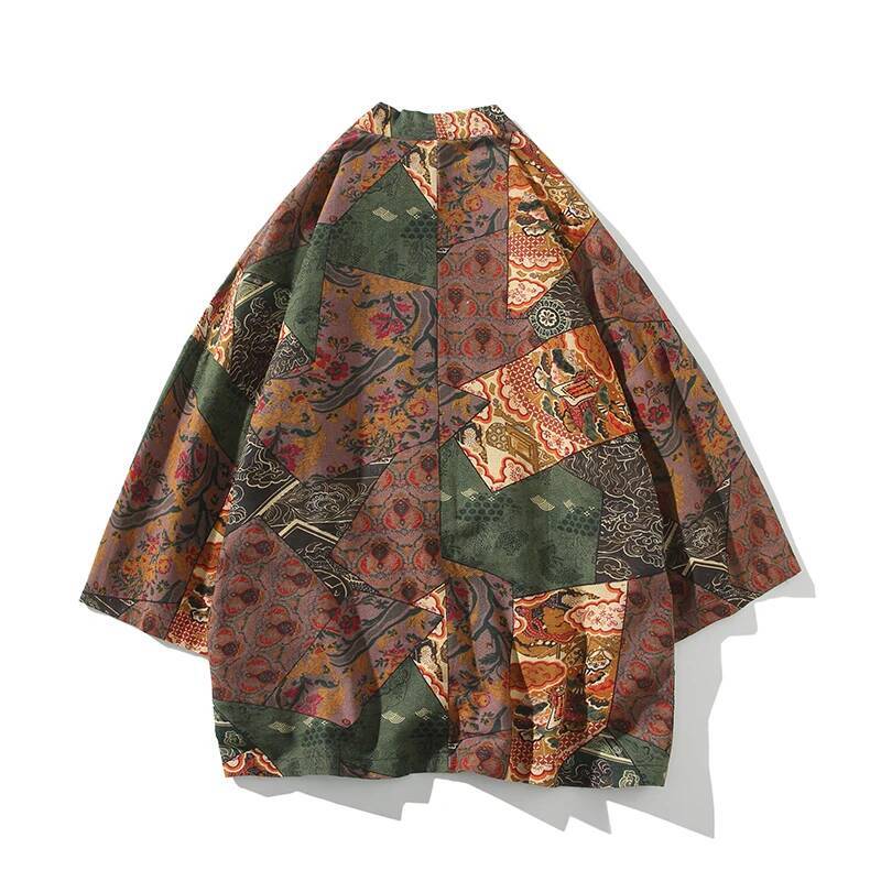 สไตล์ชาติพันธุ์พิมพ์ Yukata ผู - Kimono Cardigan Women บทวิจารณ์และราคา
