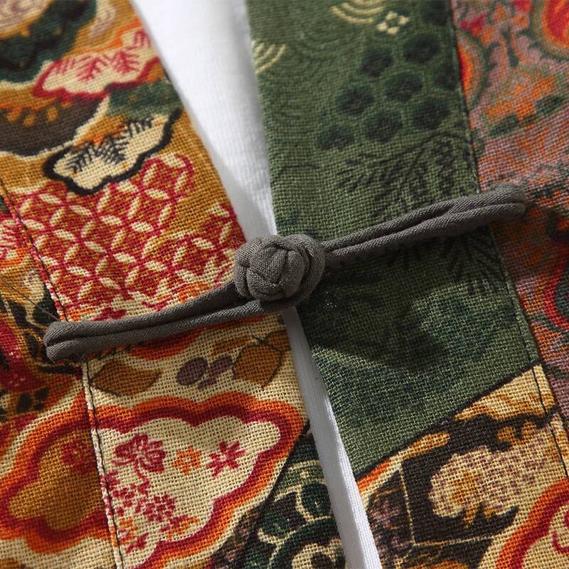 สไตล์ชาติพันธุ์พิมพ์ Yukata ผู - Kimono Cardigan Women บทวิจารณ์และราคา