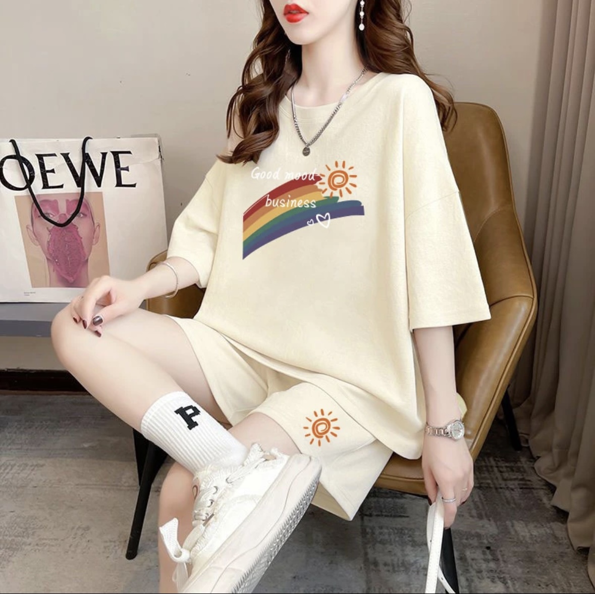 ชุดกางเกงขาสั้นแฟชั่นฤดูร้อนสำ - Women Top Fashion บทวิจารณ์และราคา
