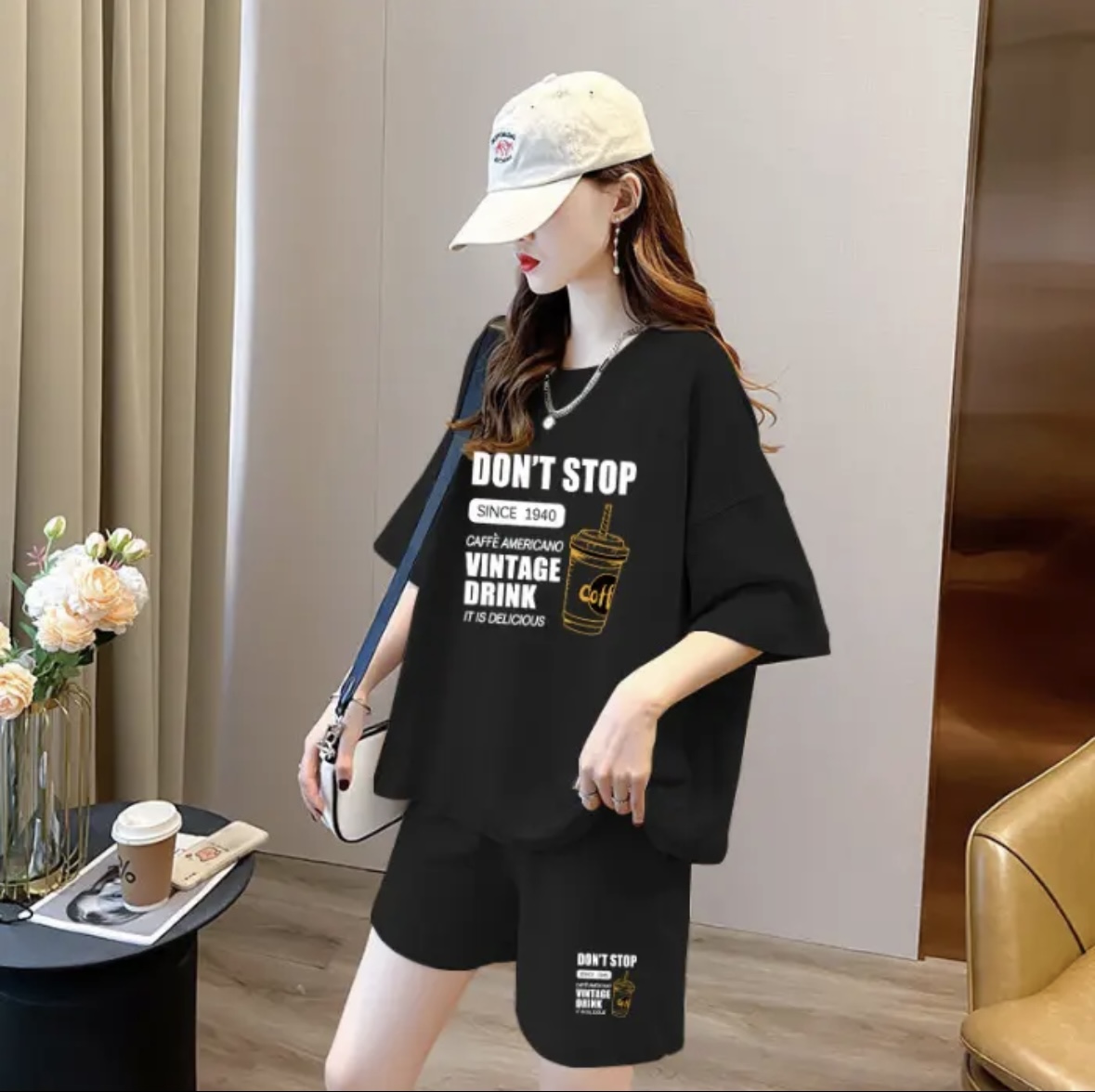 ชุดกางเกงขาสั้นแฟชั่นฤดูร้อนสำ - Women Top Fashion บทวิจารณ์และราคา